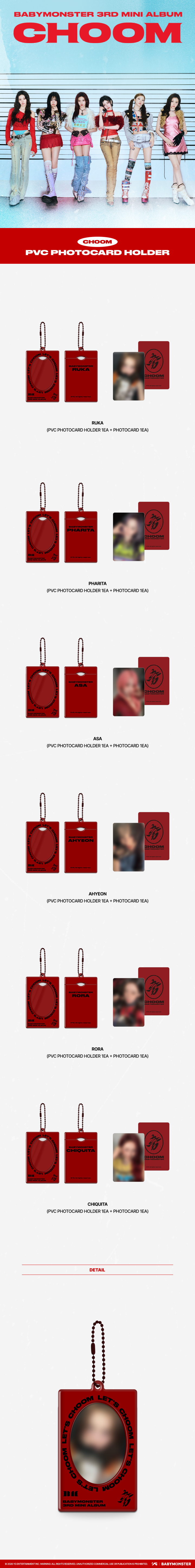 BABYMONSTER - [CHOOM] BABYMONSTER PVC PHOTOCARD HOLDER | Buysable